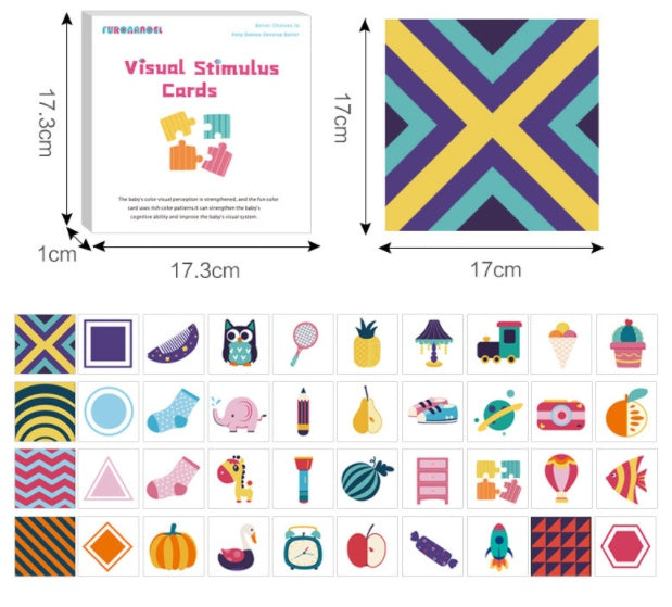 Infant Black And White Visual Stimulation Flash Card Cognitive Card Early Education Toy