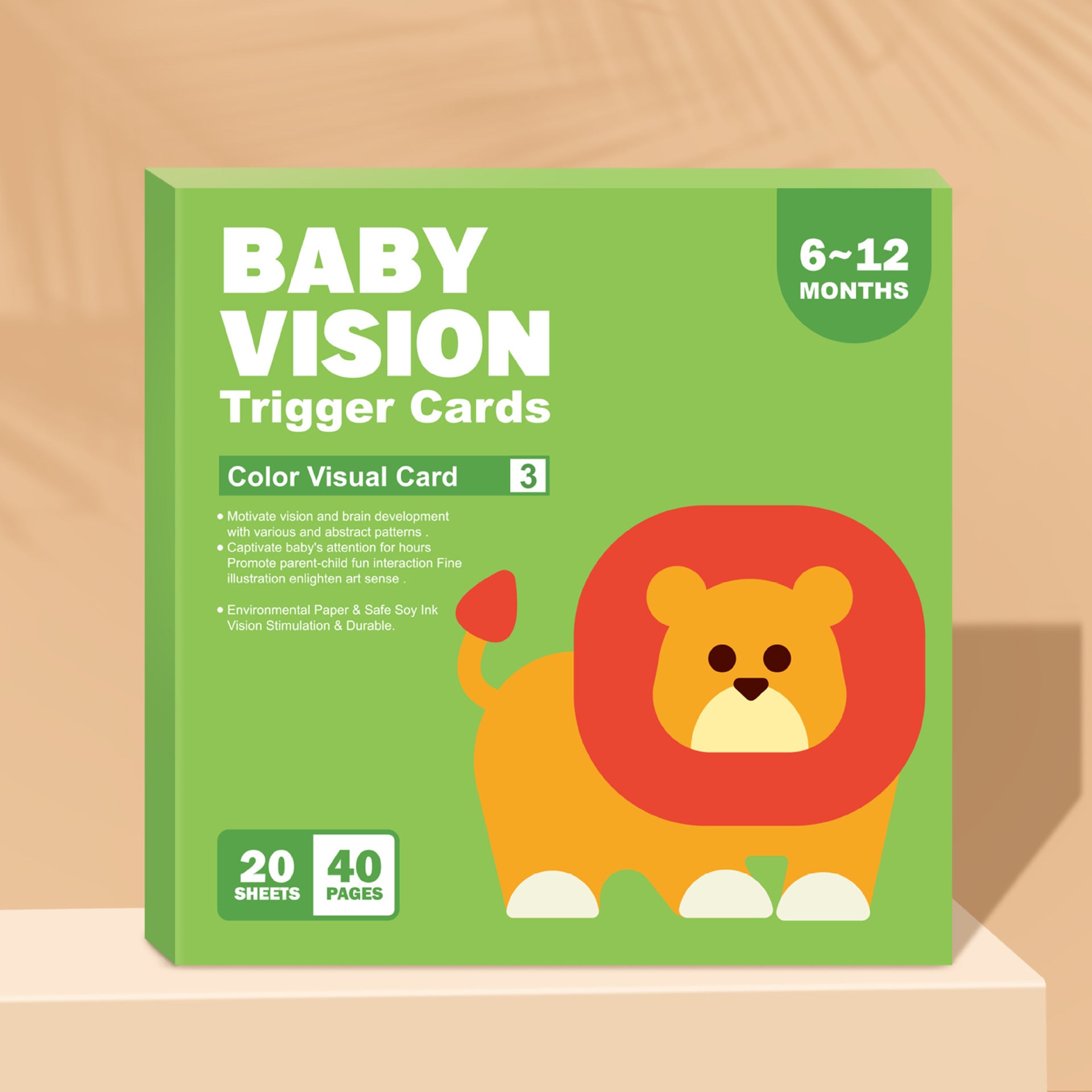 Black And White Card Baby Early Education Visual Stimulation Card